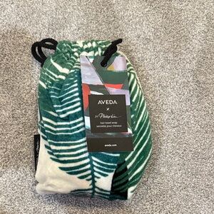 AVEDA Leaf Pattern Hair Towel Wrap
